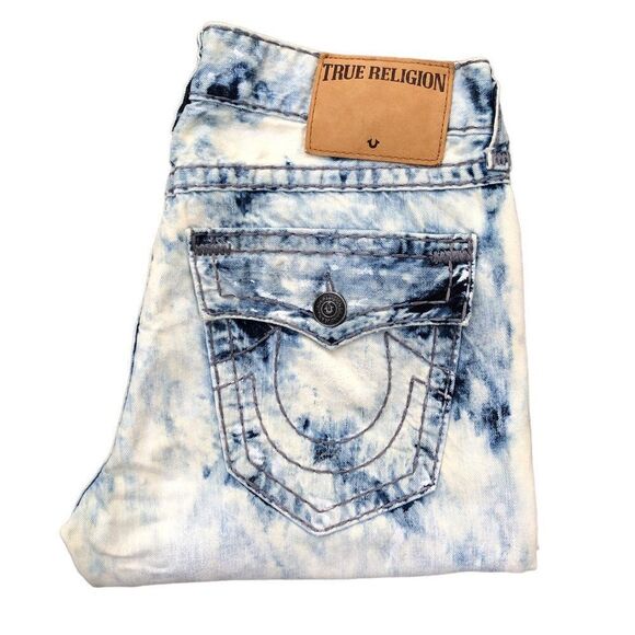 Vintage True Religion Jeans Size 34 RICKY SUPER T Blue - Picture 1 of 10